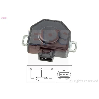 Bild av EPS 1.995.091 Capteur De Position Du Papillon Made in Italy OE Equivalent BMW: 3 Berline, Cabriolet, 5 OPEL: Vectra A Berline