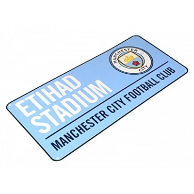 Bild av Manchester City F.C. Unisex officiell färg gatuskylt, flerfärgad, one size UK