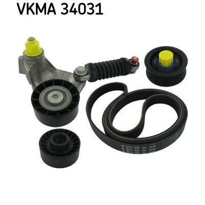 Bild av SKF VKMA 34031 Jeu de courroies trapézoïdales à nervures FORD: Transit Mk5 Van, Сamion Plateau/Сhâssis, Minibus