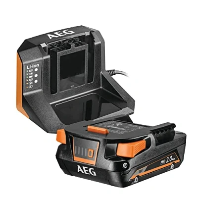 Bild av AEG 18 V Pro18V batteristartset, SETL1820S, 2 Ah, batteri och laddare
