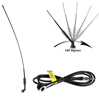 Bild av alca Germany Universal bilradio antenn takmast 80 centimeter 1,30 meter kabel 180 grader