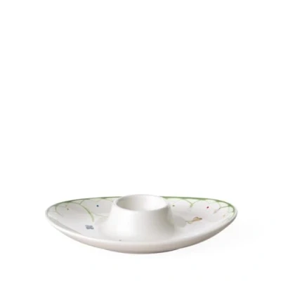 Bild av Villeroy &amp; Boch Colourful Spring äggkopp vit/flerfärgad, diskmaskinssäker, mikrovågsugnssäker, påskdekoration, dekoration påsk, premium porslin