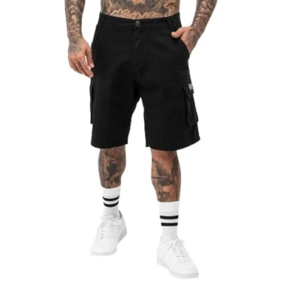 Bild av Lonsdale Cargoshorts för män, normal passform, BALRATH, Svart/Grå, 3XL, 117491
