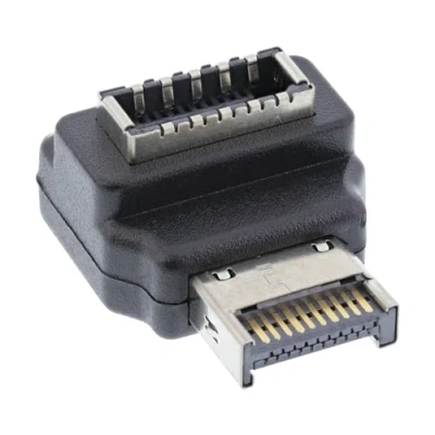 Bild av InLine® USB 3.2 adapter intern, frontpanel E kontakt till uttag 90