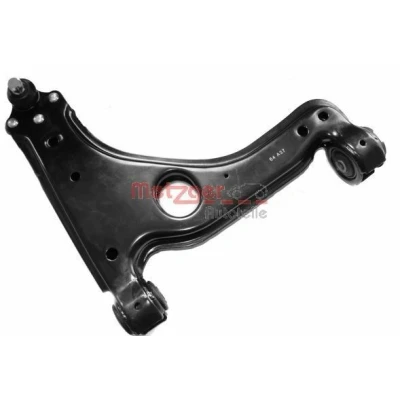 Bild av METZGER 58003602 Bras de suspension avec rotule suspension, support en caoutchouc Essieu avant droit, inférieur barre oscillant transversal