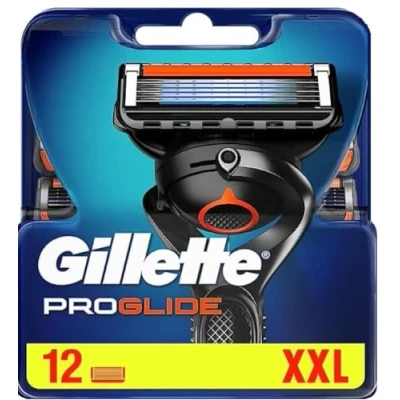 Bild av Gillette Proglide Power rakhyvel blad för män paket med 12)