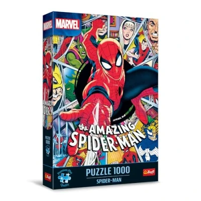 Bild av Trefl Premium Plus Quality Puzzle Marvel: Spiderman 1000 bitar, Pusselserie med favoritkaraktärer, Perfekt passande För vuxna och barn från 12 år