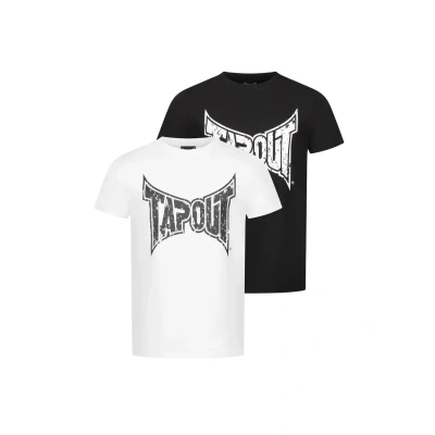 Bild av Tapout Normale Passform Doppelpack Amboyn Tshirt med print, Storlek: Large, Black white