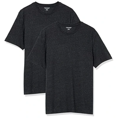 Bild av Amazon Essentials mäns normal passform kortärmad rund hals t shirt, paket med 2, kol ljung, medium, M, Kolljung, M
