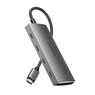 Bild av UGREEN USB C Hub 10Gbps, 4 portars 3.2 adapter med portar, High Speed ​​​​USB Multiport Splitter för MacBook Pro, iMac, iPad Chromebook, Galaxy S23 och mer