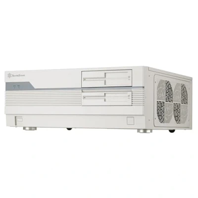 Bild av Silverstone Technology SST FLP01W HTPC ATX skrivbord på retro stil hölje, USB Type C