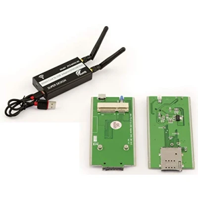 Bild av KALEA INFORMATIQUE MiniPCIe till USB adapter för WWAN LTE modul (mPCIe typ) med SIM korthållare, kompatibel 3G 4G