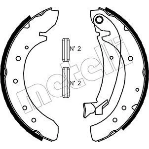 Bild av Bromsbackar, sats, Bakaxel, citroën,fiat,peugeot,toyota, 4241.H5, 4241.N4, 77362428, 9467549388, 9945884