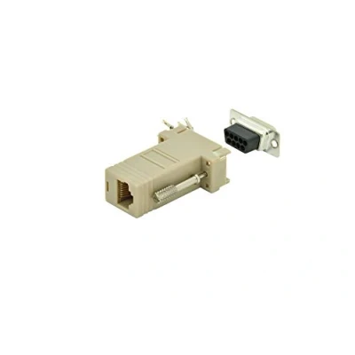 Bild av DIGITUS D Sub 9 till RJ45 adapter koppling för självmontering kontakt uttag RS 232 485 PVC hölje.