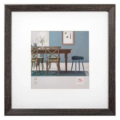 Bild av walther design tavelram mörkgrå 30 x cm med passepartout, Fiorito träram EF330D