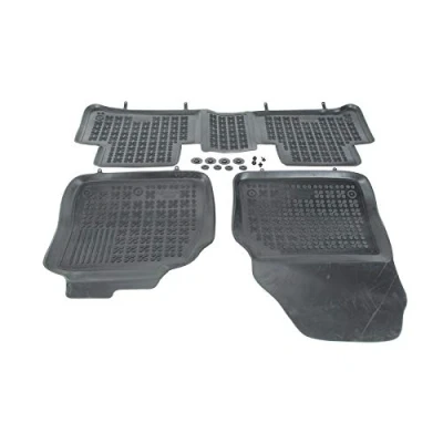 Bild av REZAW PLAST 201904 Ensemble de tapis sol Caoutchouc avant et arrière 3 noir Sur mesure RENAULT: SCENIC 2, GRAND 3,