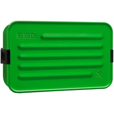 Bild av SIGG Lunchlåda i aluminium Plus S Green med matavskiljare prisbelönt Säker för diskmaskin och mikrovågsugn Läckagesäker Fjädervikt BPA fri Stor