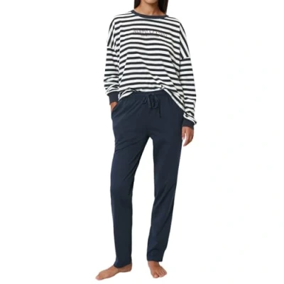 Bild av Marc O&#039;Polo MIX Match Pyjamas, Storlek: Small, Dark navy/white