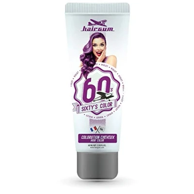 Bild av Hairgum Sixty&#039;s Semi permanent hårfärg 60 ml Violet