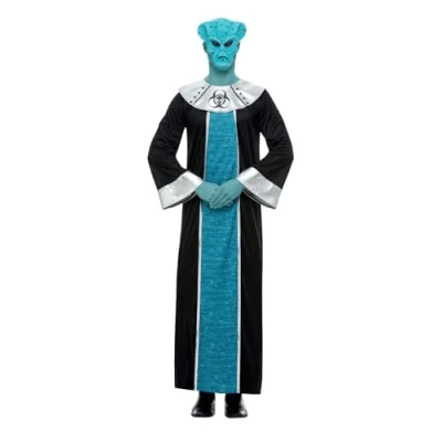 Bild av Smiffys 51015L Alien Lord L Size 42&quot; 44&quot; BLÅ