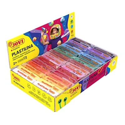 Bild av Jovi Förpackning med 100% växtbaserad modelleringslera, 30 pellets à 50 gram, flerfärgssortiment, glutenfri (70S)