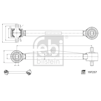 Bild av FEBI BILSTEIN 197257 Länkarm, hjulupphängning Bakaxel Länkarm (tvär )