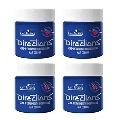 Bild av La Riche Directions halvpermanent hårfärg 100 ml burk 4 pack (Atlantic Blue)