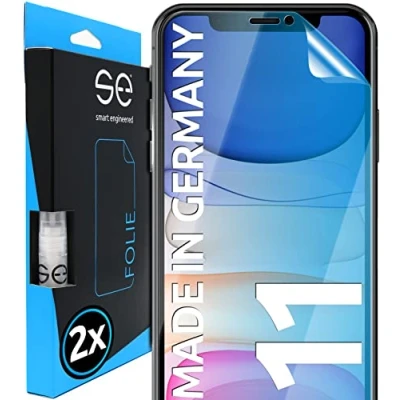 Bild av 2 x 3D Skärmskydd för Apple iPhone 11 [smart engineered] Skyddsfilm, transparente displayskydd, skyddsfall vänliga, perfekta utskärningar, fodralvänligt