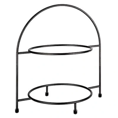Bild av APS serveringsställ &quot;Industrial&quot;, etagere, metallställ för 2 tallrikar max. Ø 27 cm, innerring 18 storlek 19,5 x 29 höjd 30 halkfria fötter (tallrikar ingår inte).