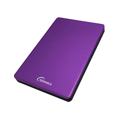 Bild av Sonnics 500 GB lila extern bärbar hårddisk typ C USB 3.1 kompatibel med Windows PC, Mac, Smart TV, Xbox ONE/Series X och PS4/PS5