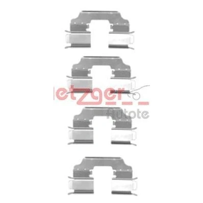 Bild av METZGER 109 1770 Kit d&#039;accessoires, plaquette de frein à disque RENAULT: Kangoo II Express, / Grand Kangoo, Be Bop