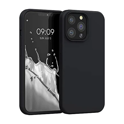 Bild av kwmobile Fodral kompatibelt med Apple iPhone 13 Pro mjukt skydd TPU silikon telefonfodral svart