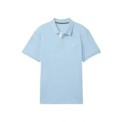Bild av TOM Tailor Basic WITH Contrast Piké, Storlek: Small, Washed out middle blue