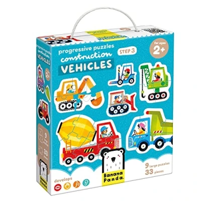 Bild av Progressive Puzzles Construction Vehicles 2+ Toddler Puzzle