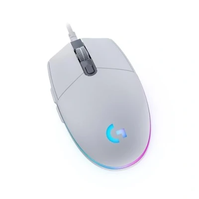 Bild av Logitech G203 Lightsync Gamingmus med anpassningsbar RGB belysning, 6 programmerbara knappar, spelsensor, 8000 DPI, lätt vikt (vit)