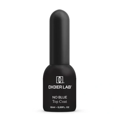 Bild av Didier Lab Top Coat Studios No Wipe &amp; Blue Gellack Skyddslager Extra glänsande Jämnar ut nagelojämnheter Inget dispersionslager För UV lampa att gnida in konstdekorationer