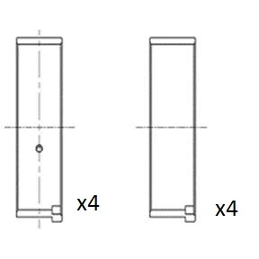 Bild av FAI AutoParts BB2045 STD Coussinets De Vilebrequin PEUGEOT: 206 3/5 portes, 106 II 306 portes