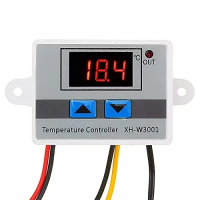 Bild av RUIZHI XH W3001 Digital LCD display temperaturregulator, DC 24 V/240 W termostatbrytare med vattentät sond, mikrodator, termostat