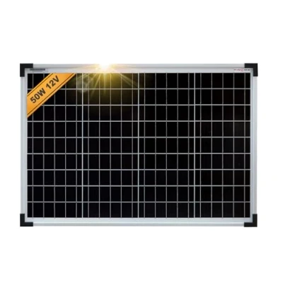 Bild av enjoysolar® högklassig monokristallin solpanel solmodul idealisk för hemflyttare, trädgårdshus, båt (50 W)