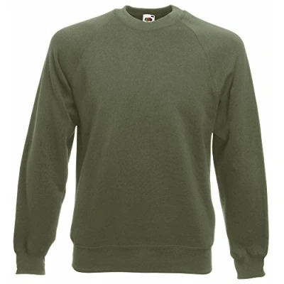 Bild av Fruit of the Loom Sweatshirt för män, Grön (klassisk oliv), S