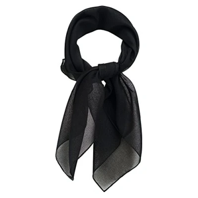 Bild av TigerTie Fin chiffong för damer i enfärgad storlek 58 cm x cm, svart, Nickituchgröße: ca. Länge Breite