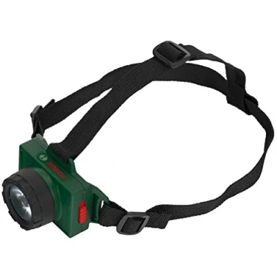 Bild av Theo Klein 8758 Bosch pannlampa med justerbart pannband I batteridriven bekvämt vadderad mått: 7 cm x 2 Leksaker för barn över 3 år