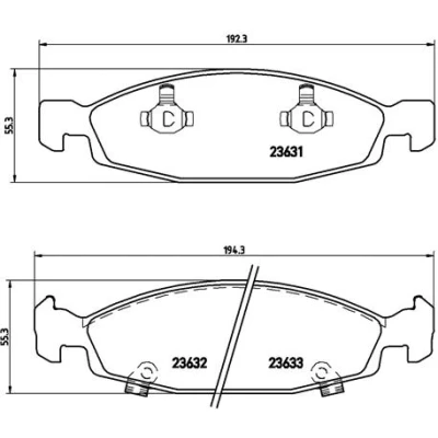 Bild av BREMBO P 37 005 Jeu de plaquettes frein avec indicateur d&#039;usure clip piston sans accessoires JEEP: GRAND Cherokee 2, II