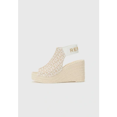 Bild av Replay JESS TYNE Platåsandaletter, Storlek: 40, Beige/white Textil