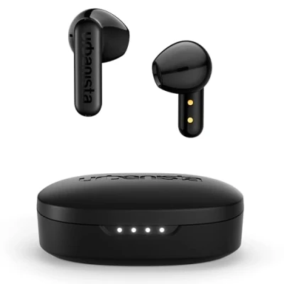 Bild av Urbanista Copenhagen 2 True Wireless Earbuds, 36 timmars speltid, Bluetooth 5.4 hörlurar med brusreducerande 4 x mikrofoner, IPX4 i örat, touch kontrollknoppar, USB C laddningsfodral, svart