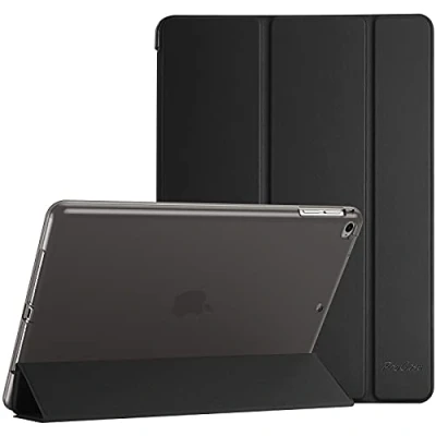Bild av ProCase Fodral Skydd till iPad 9,7 tum 2018 6:e Gen / 2017 5:e Gen, Air 1/2, Mjuk TPU Baksida Skyddsfodral Smart Folio Case Svart