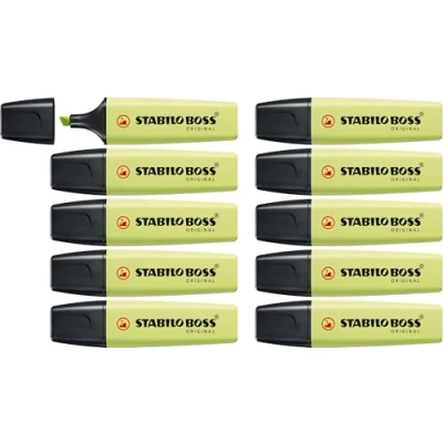 Bild av Överstrykningspenna STABILO BOSS ORIGINAL Pastel ask med 10 Dash of Lime