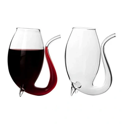 Bild av CKB LTD Uppsättning av 4 portvinglas, 75 ml, vinglas med pip, glas, dricka, presentförpackning, st