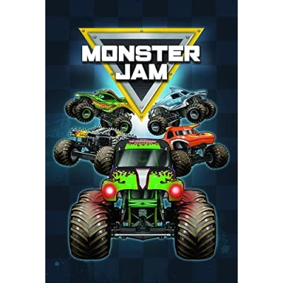 Bild av Monster Jam fleecefilt gravgrävare, Max D, Megalodon, Dragon &amp; El Toro Loco design sängöverkast supermjuk filt 100 x 150 cm