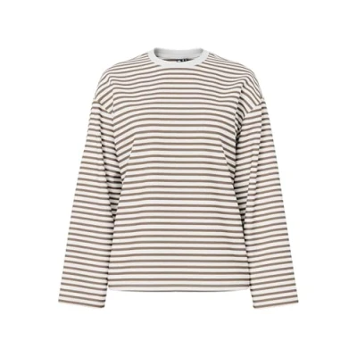 Bild av PIECES Dam Pcsadie Ls Top Noos långärmad tröja, Molndansare/ränder: fossil, L